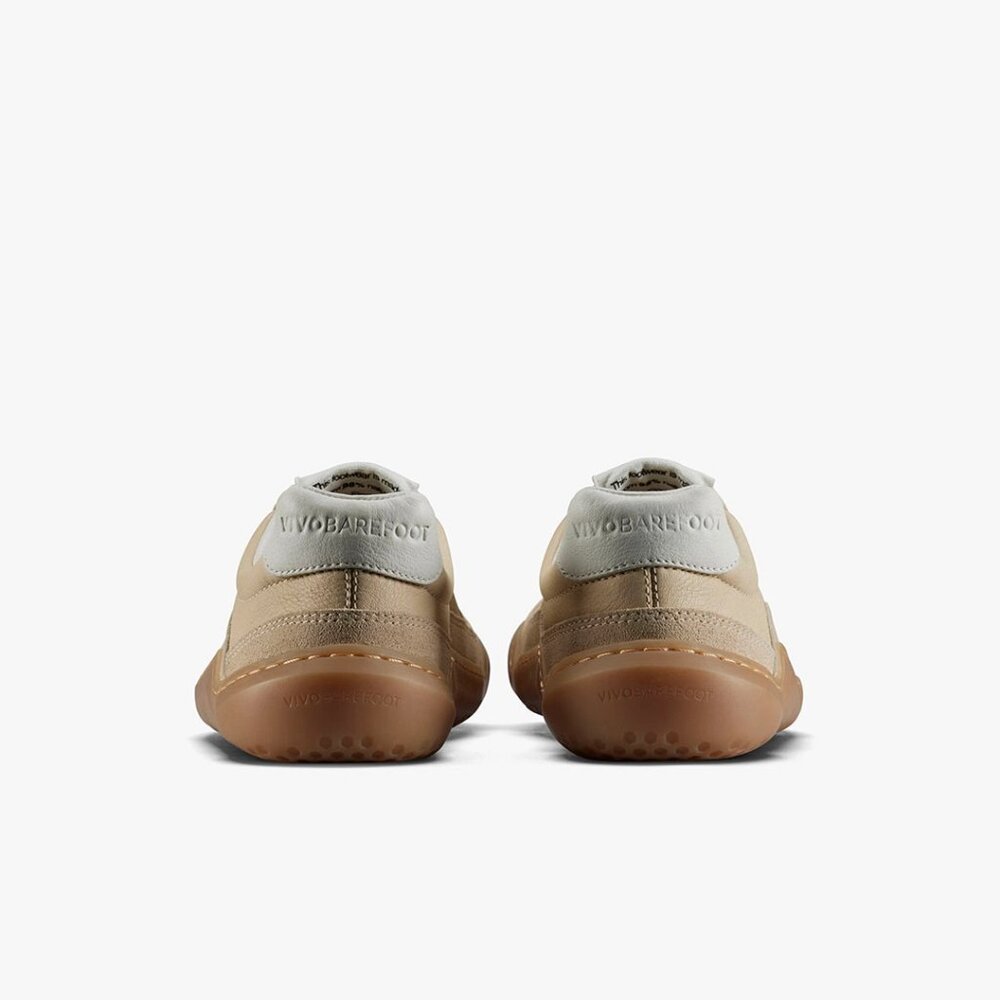 Vivobarefoot Womens Gobi II Premium Leather Sneaker in Desert Sand - Picture 9 of 12